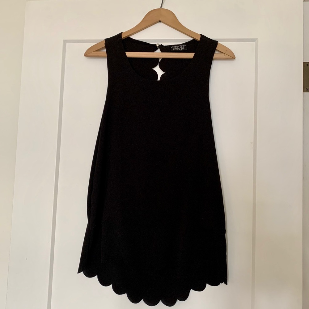 Papermoon scalloped blouse